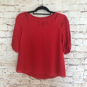 Lost April by Naked Zebra Red Top